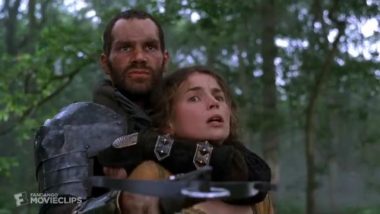 Captive girl to be raped by knight