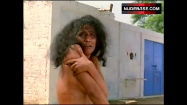 Desi girl forced strip on village