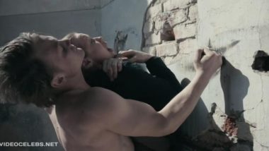 Raped against the wall by naked guy