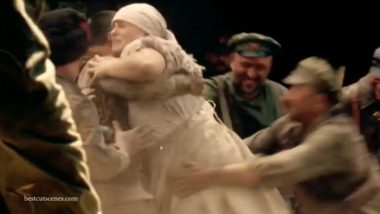 Big MILF raped by soldiers