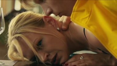 Hot blonde is raped in front of family at the table